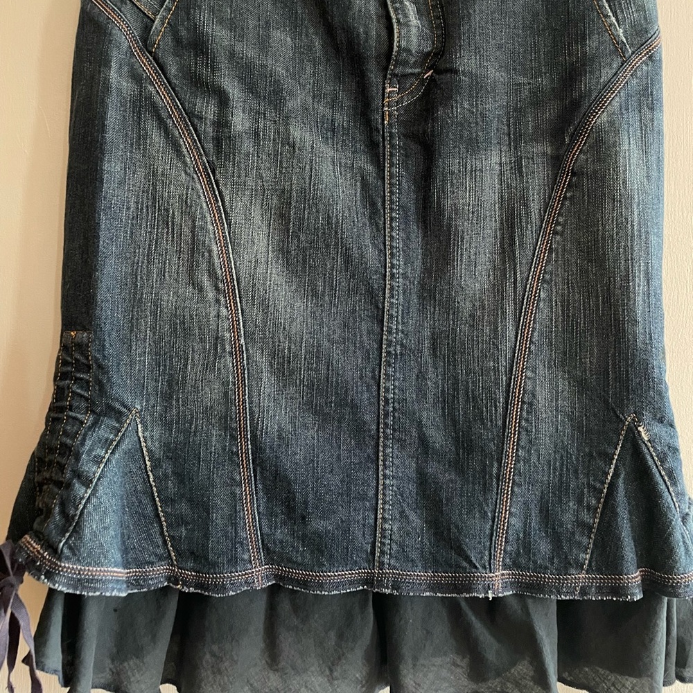 Armani Exchange body con flare Denim skirt 8/10